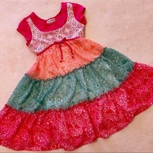 Beautiful girls sz 8 Jona Michelle tiered dress